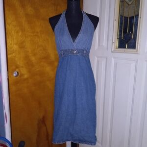Rag Denim Halter Dress